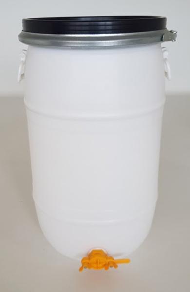 Kunststofffass für 150 Liter Honig mit Hahn